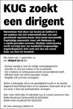 KUG zoekt Dirigent